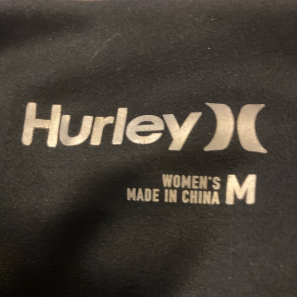 Hurley Black Wide Waistband Pocket Leggings Woman’s Size Medium - Picture 4 of 4